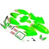 PIT02186 Plasty na pitbike 125cc CRF 50 zelené + polepy 5