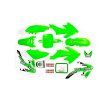 PIT02186 Plasty na pitbike 125cc CRF 50 zelené + polepy 1