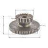 PIT02272 Ozubené koleso štartéra 62z18z (2) New