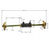 PIT02504 Zadná os 650mm ATV 110cc 125cc komplet 11 New