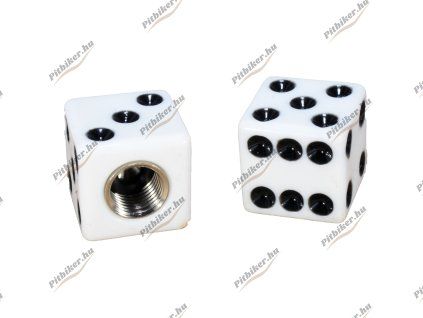 PIT00544 - Čiapočka autoventilu - kocky biele - 2ks