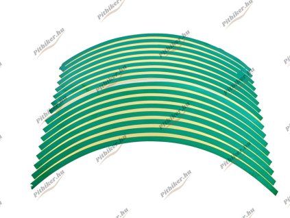 PIT02523 - Reflexné nálepky na rafik kolesa 340mm - zelené
