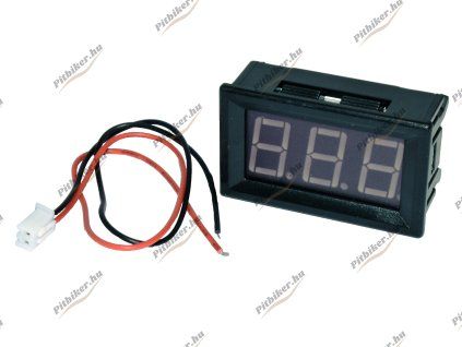 Voltmérő kerettel 2,5V - 30V - piros