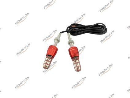 LED izzók 12V 2db 24SMD - piros