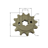 Lánckerék 12T 530H 14/17 (2)