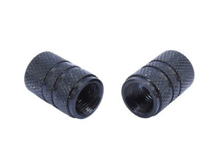 PIT03290 - Capac de supapă auto - role RACING negre - 10 buc