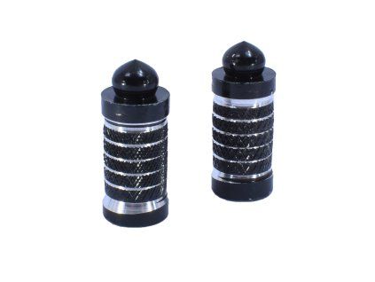 PIT03151 - Capac de supapă auto - role cu bilă - negru - 2 buc