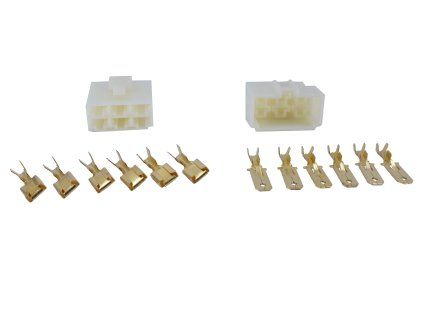 PIT02093 - Conector mascul + mamă MAXI - 6 pini
