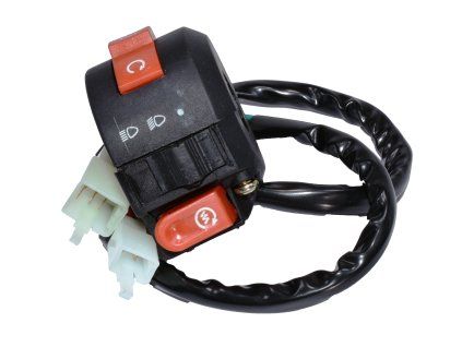 PIT00041 - Comutator lumini ATV 110-125cc - 2 conectori (6+2 pini)