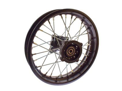 PIT02288 - Jantă spate 12" 4x100mm ax 12 - neagră completă
