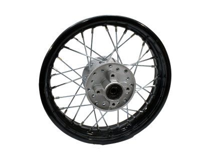 PIT00333 - Jantă spate 12" 4x65mm ax 12 - neagră completă