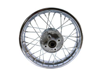 PIT00796 - Jantă spate 12" 4x65mm ax 12 - cromată completă