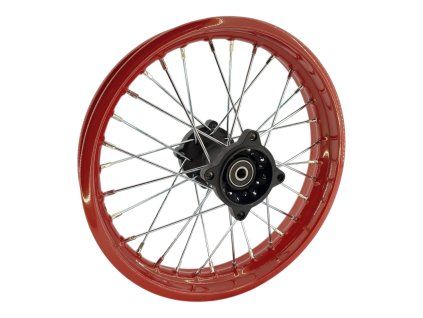 PIT03334 - Jantă spate 14" 4x100mm ax 12 - set roșu