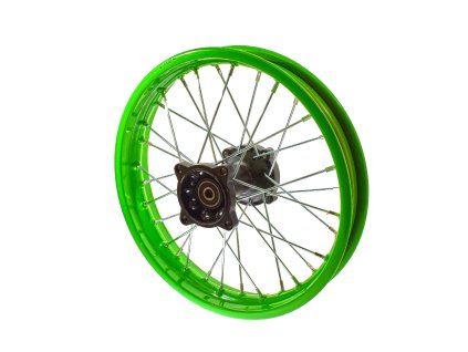 PIT02198 - Jantă spate 14" 4x100mm ax 12 - set verde
