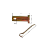 PIT02659 - Șurub pentru pompă de frână de picior 6 mm - știft de conectare