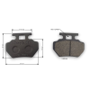 PIT03526 - Garnitură de frână "T" 52x29mm