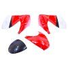 PIT01028 - Carenat / masca fata - rosu - negru - alb - minibike