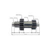 PIT02827 - Cutie de viteze - arbore invers Shineray 250cc 9E