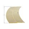 PIT02522 - Autocolante reflectorizante pentru jantă 340 mm - gri