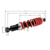 PIT00891 - Amortizor spate - 283x7mm