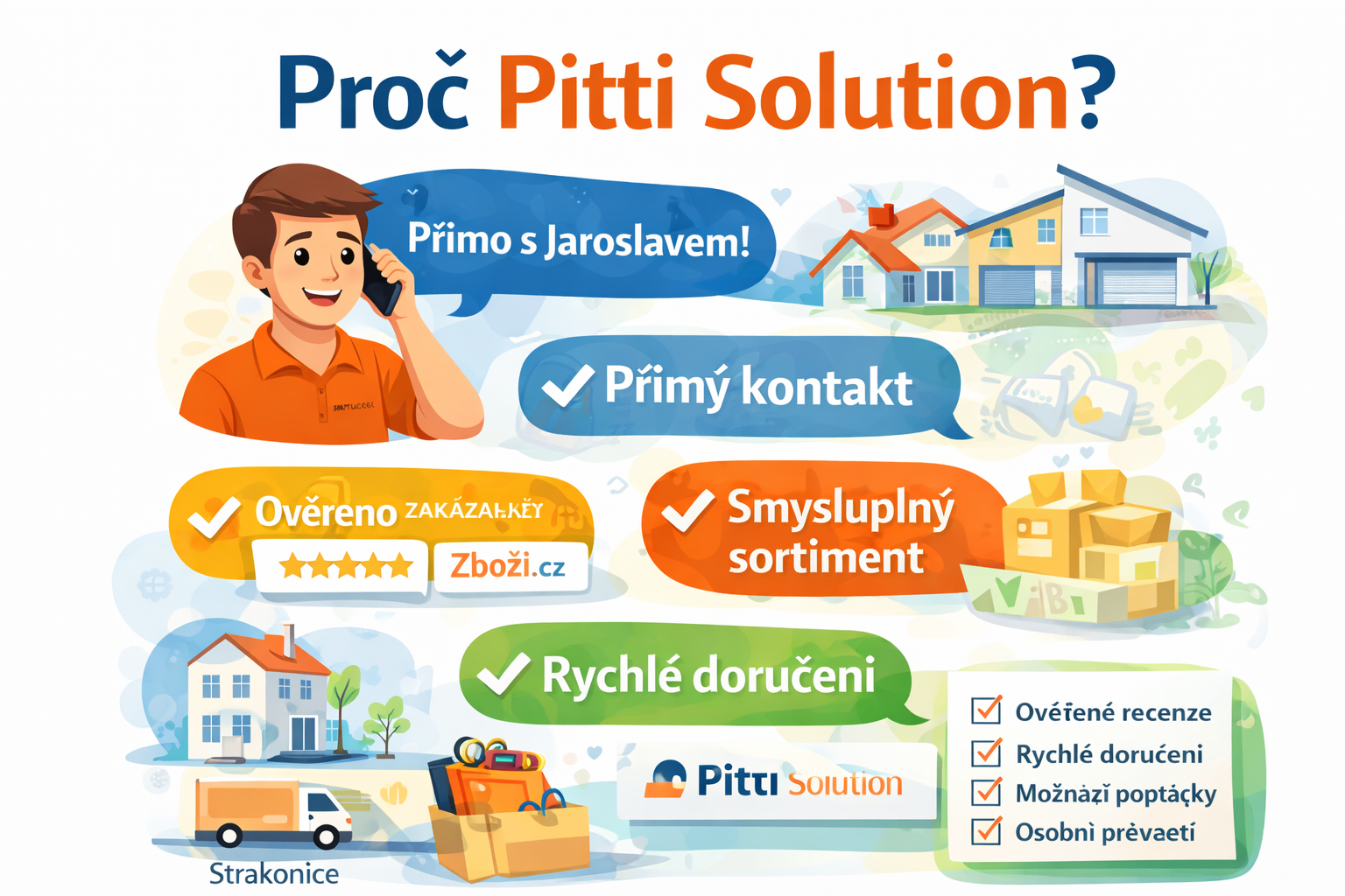 😎 6 důvodů proč nakoupit u Pittiho?