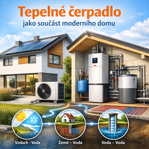 🔎 Tepelné čerpadlo jako součást moderního domu