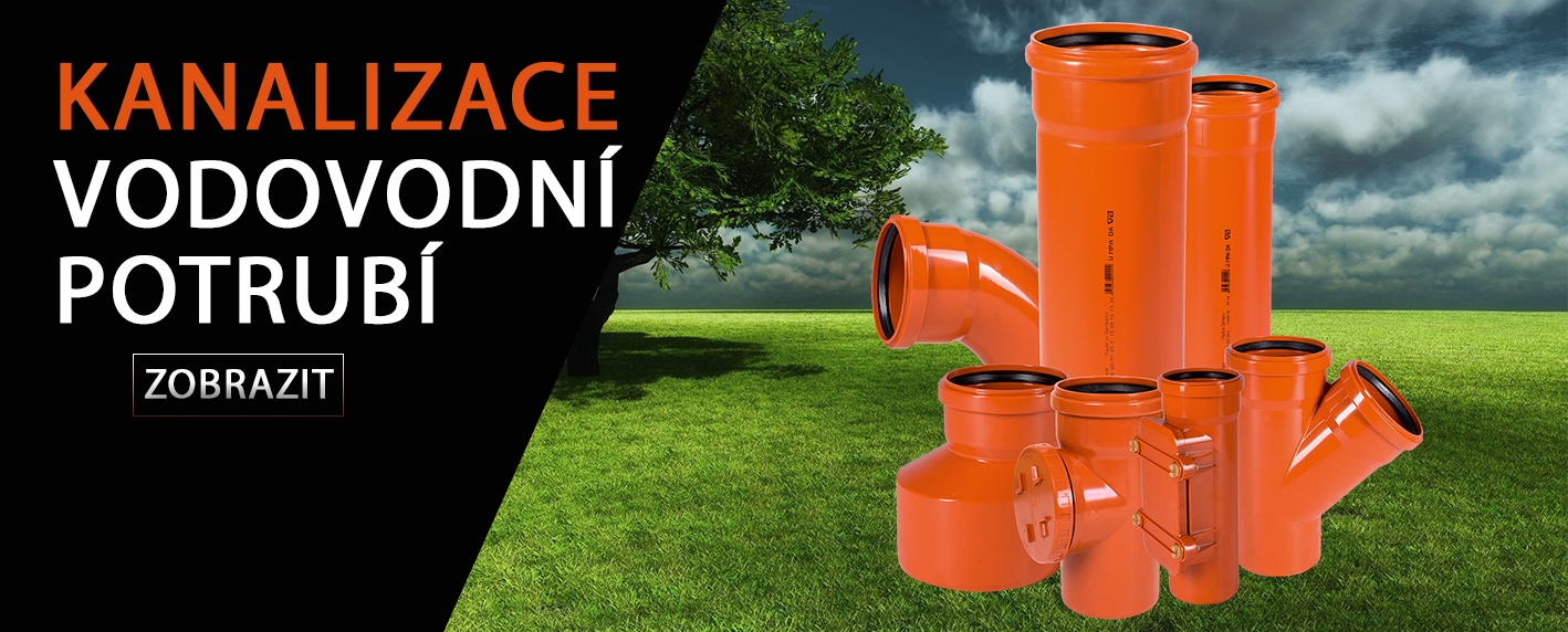 celá šířka kanalizace