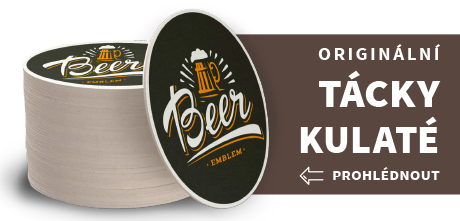 Kulaté pivní tácky