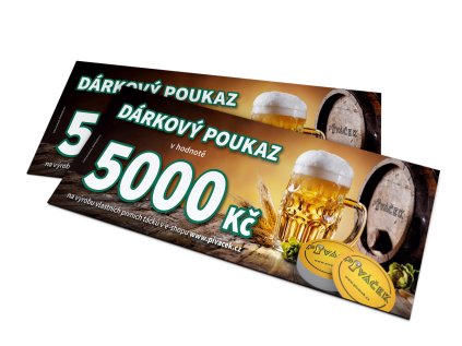 darkove poukazy 5000