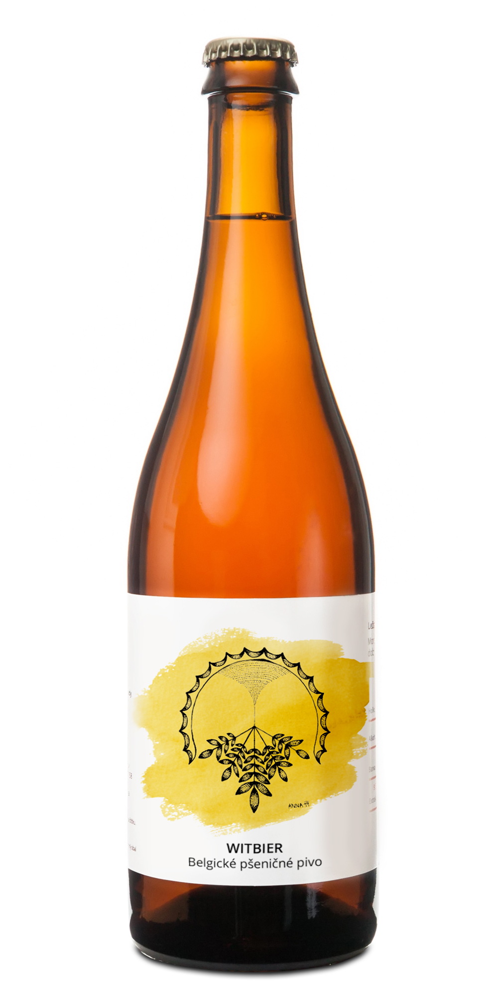 Witbier pivovar pivečka lahev