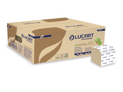 Lucart Toaletný papier skladaný ECO NATURAL ,10 x 21 cm (8400 ks)