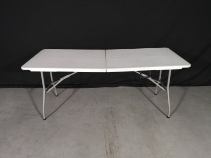 Cateringový stôl skladací - plastový dĺžka 180cm - ľahko poškodený