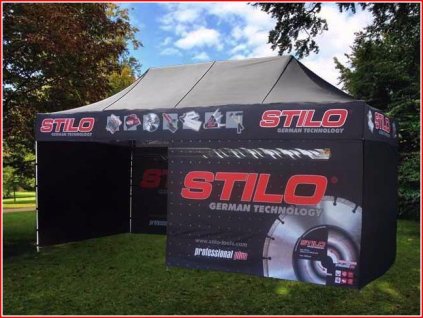 Nůžkový reklamní stan s potiskem 3x6m Ocelový Premium (Kopie)