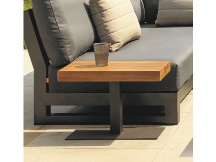 fitz roy side table lava with robust teak