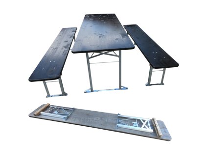 pivny set cierny 200x70x35cm