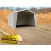 Mobilná skladová hala 6x6m PVC 550HD