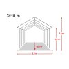 Party stan 3x10m - PVC Standard Ohňovzdorný