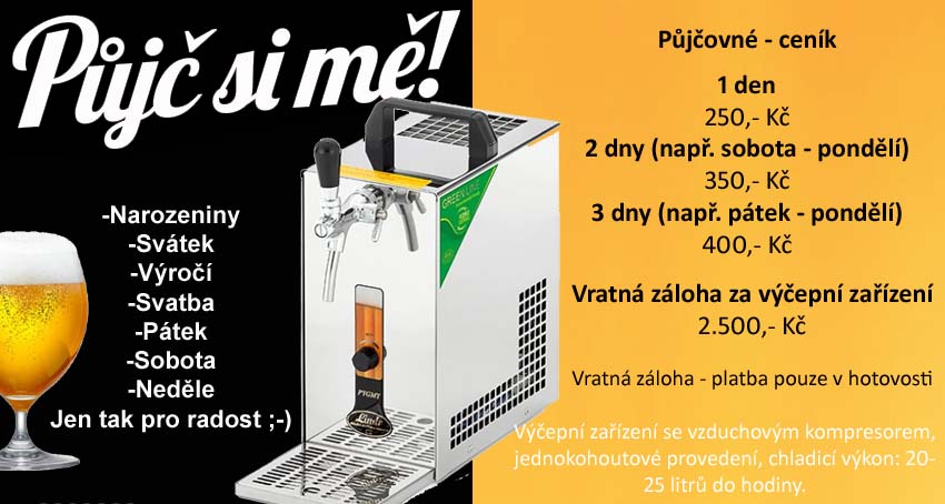 Zapůjčení výčepu