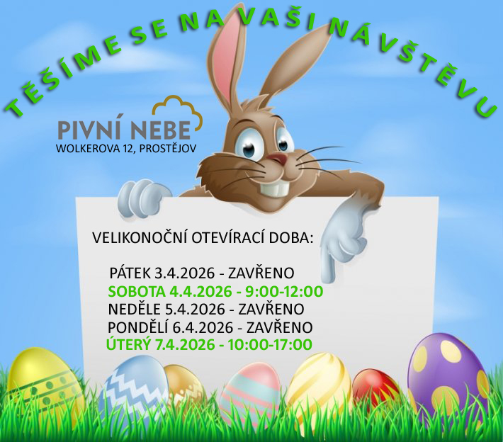 VELIKONOČNÍ OTEVÍRACÍ DOBA