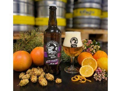 NACHMELENÁ OPICE - 15° West Coast IPA vol. V - 0,7L SKLO