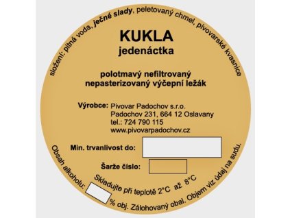 KUKLA 11% - Polotmavý Ležák