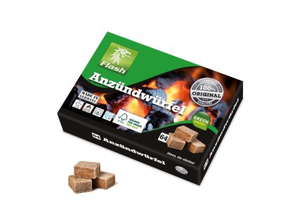 Podpalovací kostky WOOD & WAX 64ks Flash