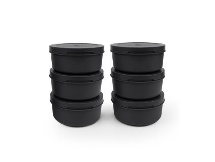 Sada 6 misek na pizza těsto Spetina Carbon ZiiPa