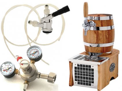 Luxusní pivní chlazení SOUDEK 20 Green Line NEW - komplet red. ventil CO2 BAJONET  + Dárek zdarma