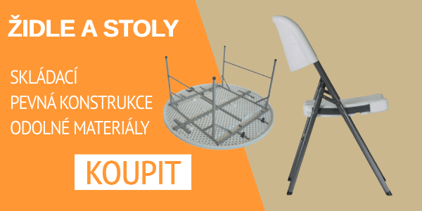 Skládací stoly a židle