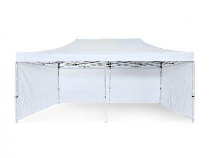 Nůžkový Párty stan 3x6m Ocelový PREMIUM - 4ks plné bočnice