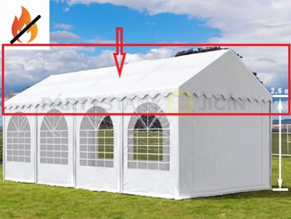 PVC Střešní plachta 6x10m Max+ 2,6m barva Bílá