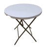 Skládací bistro stolek - průměr 80cm, výška 75cm