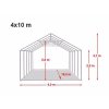 Párty stan 4x10m - PVC Premium Ohnivzdorný