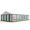 Bočnice 4x2m PVC – Zeleno-bílá